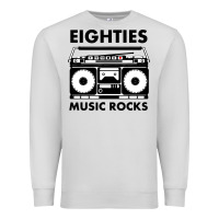 Dove Grey eighties music rocks Premium Sweatshirt - artisFamous