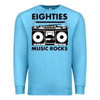 Ocean Blue eighties music rocks Premium Sweatshirt - artisFamous