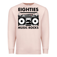 Pale Pink eighties music rocks Premium Sweatshirt - artisFamous