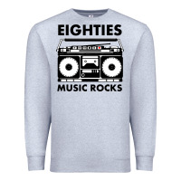 Heather Grey eighties music rocks Premium Sweatshirt - artisFamous