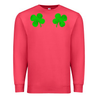 Cardinal four leaf clover Premium Sweatshirt - artisFamous