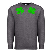 Charcoal Heather four leaf clover Premium Sweatshirt - artisFamous