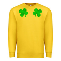 Lemon four leaf clover Premium Sweatshirt - artisFamous