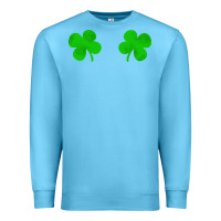 Ocean Blue four leaf clover Premium Sweatshirt - artisFamous