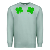 Seafoam four leaf clover Premium Sweatshirt - artisFamous