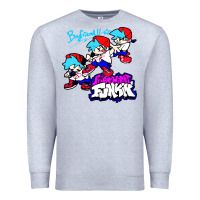 Heather Grey friday night funkin boyfriend Premium Sweatshirt - artisFamous