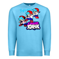 Ocean Blue friday night funkin boyfriend Premium Sweatshirt - artisFamous