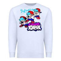 White friday night funkin boyfriend Premium Sweatshirt - artisFamous