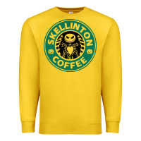 Lemon skeleton coffee halloween Premium Sweatshirt - artisFamous