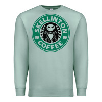 Seafoam skeleton coffee halloween Premium Sweatshirt - artisFamous