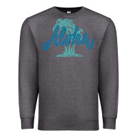 Charcoal Heather hawaii aloha art Premium Sweatshirt - artisFamous