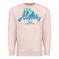 Pale Pink hawaii aloha art Premium Sweatshirt - artisFamous