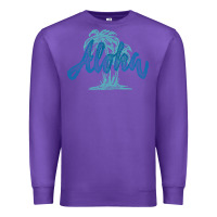 Purple hawaii aloha art Premium Sweatshirt - artisFamous