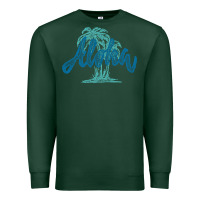 Sports Green hawaii aloha art Premium Sweatshirt - artisFamous