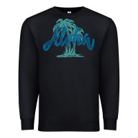 Black hawaii aloha art Premium Sweatshirt - artisFamous