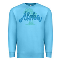 Ocean Blue hawaii aloha art Premium Sweatshirt - artisFamous