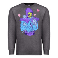Charcoal Heather skeletor's cat Premium Sweatshirt - artisFamous