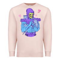 Pale Pink skeletor's cat Premium Sweatshirt - artisFamous