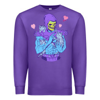 Purple skeletor's cat Premium Sweatshirt - artisFamous