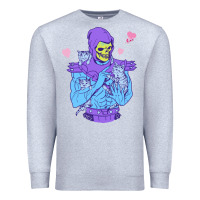 Heather Grey skeletor's cat Premium Sweatshirt - artisFamous