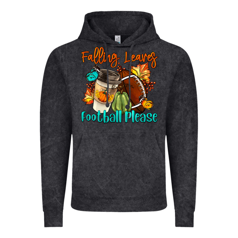 Falling Leaves Football Please Vintage Hoodie by LillyAllenDesigns | Teevron