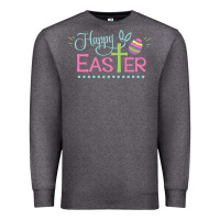 Charcoal Heather happy easter Premium Sweatshirt - artisFamous