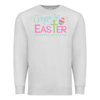 Dove Grey happy easter Premium Sweatshirt - artisFamous