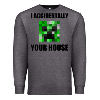 Charcoal Heather creeper meme Premium Sweatshirt - artisFamous