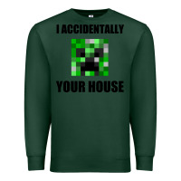 Sports Green creeper meme Premium Sweatshirt - artisFamous