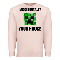 Pale Pink creeper meme Premium Sweatshirt - artisFamous