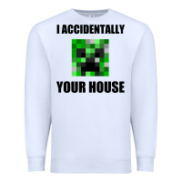 White creeper meme Premium Sweatshirt - artisFamous