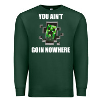 Sports Green creeper meme Premium Sweatshirt - artisFamous
