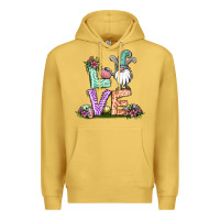Antique Gold easter gnome easter bunny gnome Premium Hoodie - Jasminsmagicworld