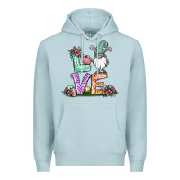 Blue Mist easter gnome easter bunny gnome Premium Hoodie - Jasminsmagicworld