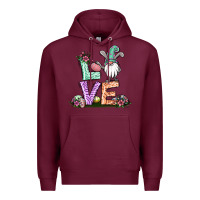 Burgundy easter gnome easter bunny gnome Premium Hoodie - Jasminsmagicworld