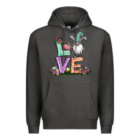 Charcoal Heather easter gnome easter bunny gnome Premium Hoodie - Jasminsmagicworld