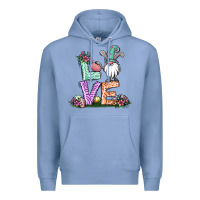 Colony Blue easter gnome easter bunny gnome Premium Hoodie - Jasminsmagicworld