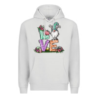 Dove Grey easter gnome easter bunny gnome Premium Hoodie - Jasminsmagicworld