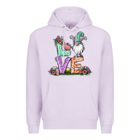 Lilac easter gnome easter bunny gnome Premium Hoodie - Jasminsmagicworld