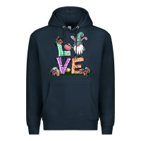 Navy easter gnome easter bunny gnome Premium Hoodie - Jasminsmagicworld