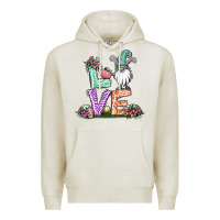 Oatmeal Heather easter gnome easter bunny gnome Premium Hoodie - Jasminsmagicworld