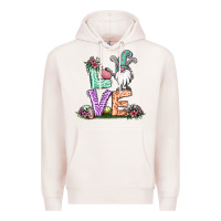 Pale Pink easter gnome easter bunny gnome Premium Hoodie - Jasminsmagicworld