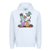 White easter gnome easter bunny gnome Premium Hoodie - Jasminsmagicworld