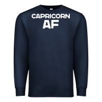 Navy capricorn af zodiac sign Premium Sweatshirt - artisFamous
