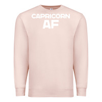 Pale Pink capricorn af zodiac sign Premium Sweatshirt - artisFamous