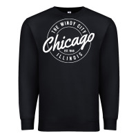 Black chicago Premium Sweatshirt - artisFamous