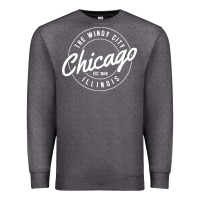 Charcoal Heather chicago Premium Sweatshirt - artisFamous