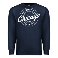 Navy chicago Premium Sweatshirt - artisFamous