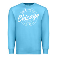 Ocean Blue chicago Premium Sweatshirt - artisFamous