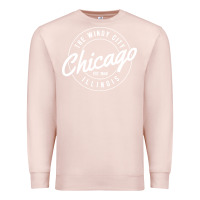 Pale Pink chicago Premium Sweatshirt - artisFamous